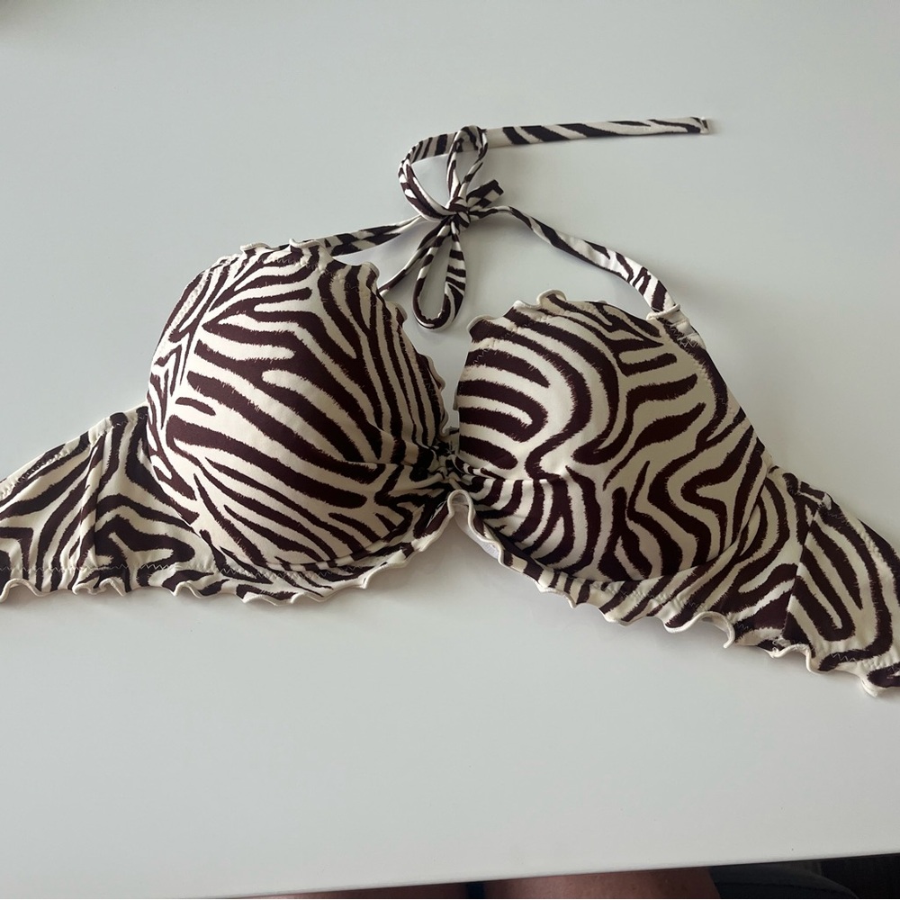 Sundazed Zebra Print Bikini Top 34D